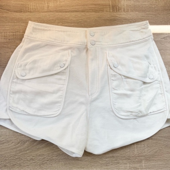 New Free People Movement Timko Shorts Sweat Loose Baggy Slouchy White Medium - Picture 5 of 12